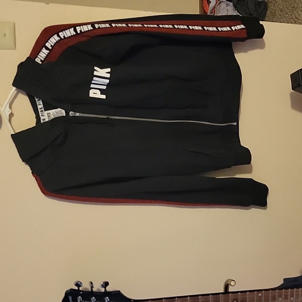 VS Pink Full Zip Up Sweatshirt